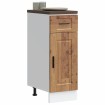 Mueble bajo de cocina porto madera vieja madera reconstituida